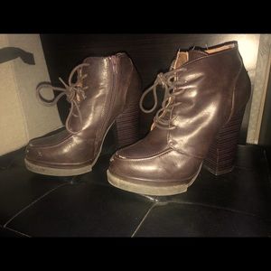 Brown booties